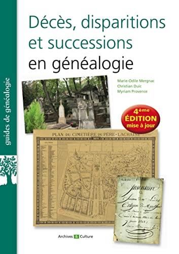 Décès, disparitions et successions en généalogie